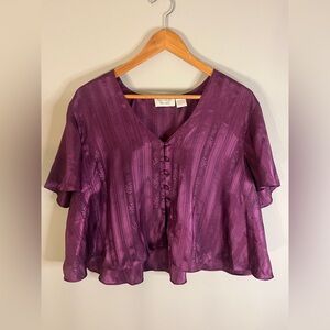 Victoria's Secret Deep Purple Blouse